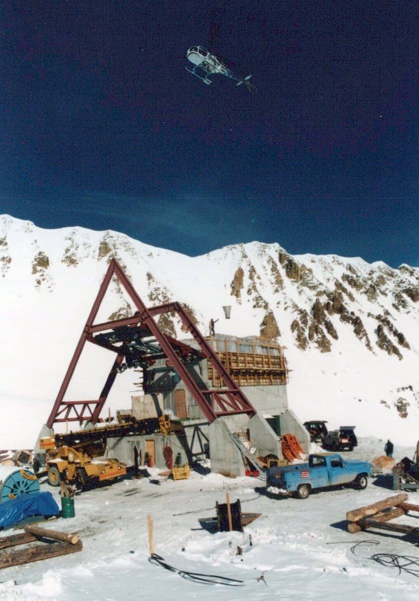 Lone Peak Tram Construction