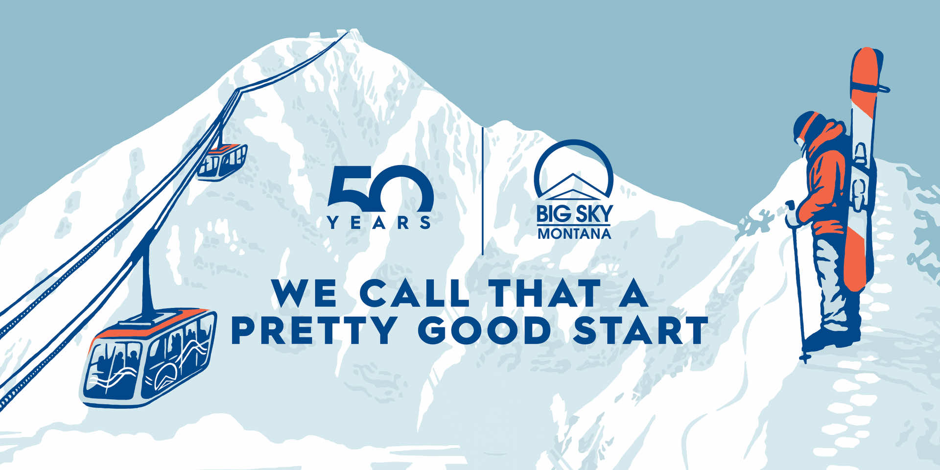 Big Sky's 50th Anniversary Illustrated Poster