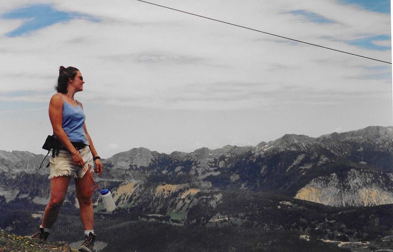 Nancy Hiking Lone Peak, circa 2001