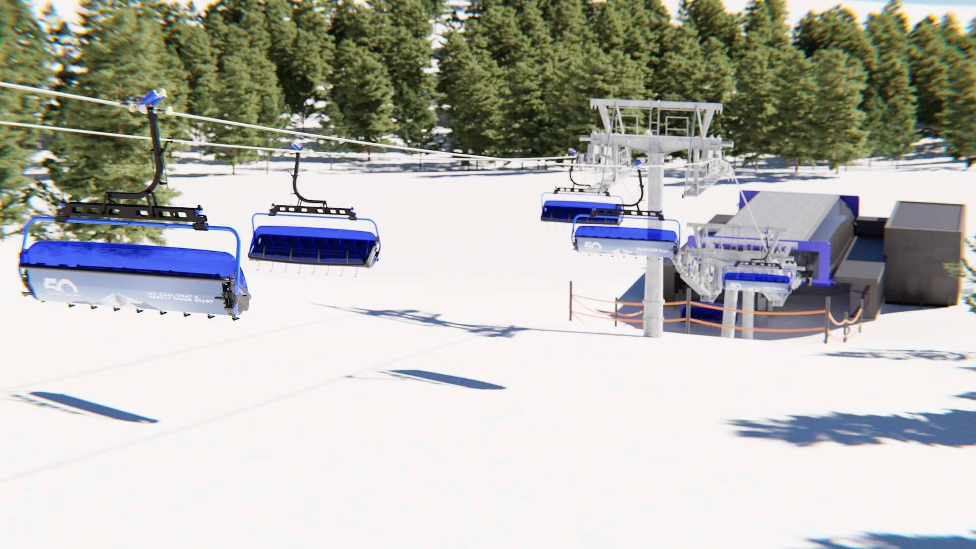 Chairlift rendering