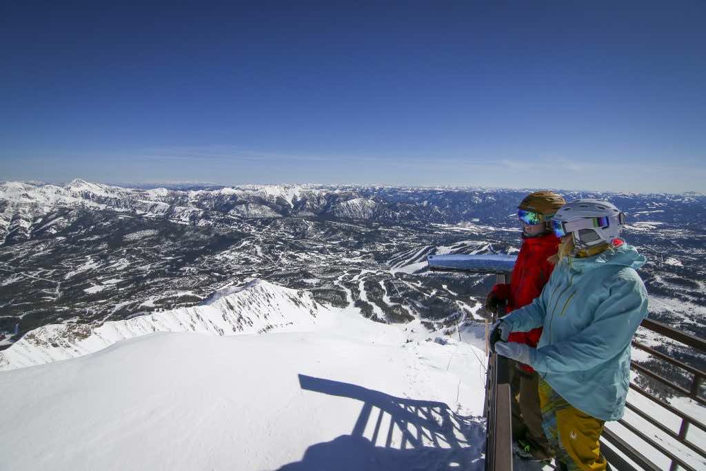 Looking over the Titanic Deck at the summit of Lone Peak
